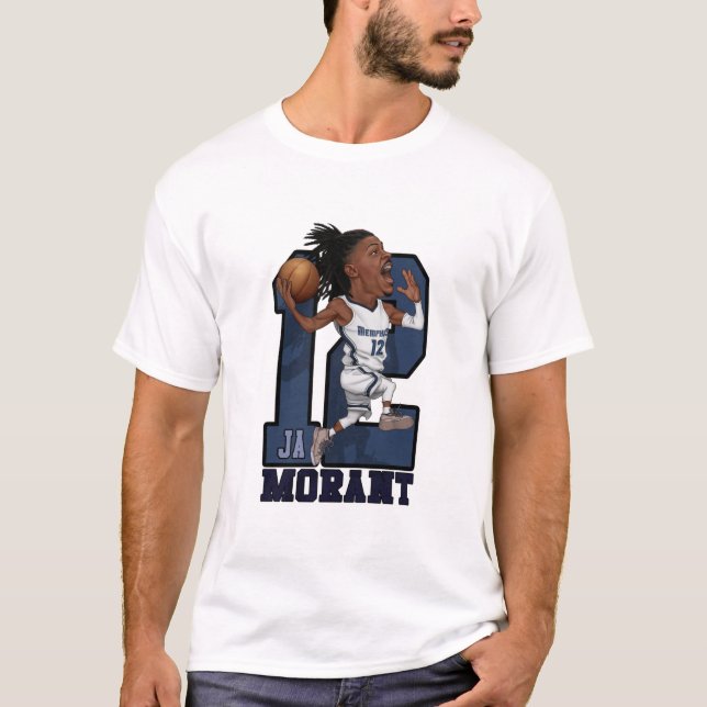 Ja Morant Caricature T-Shirt (Front)