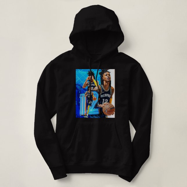Ja Morant Dunk Poster Poster Hoodie (Design Front)