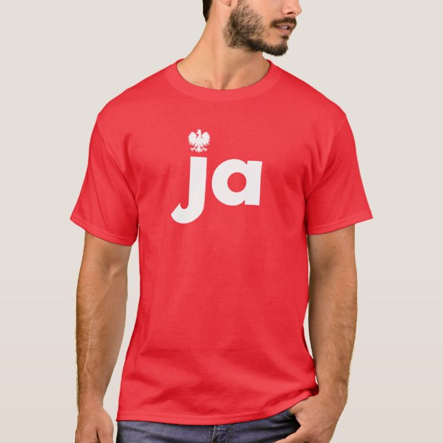 ja Polish Last Name Tshirt (Front)