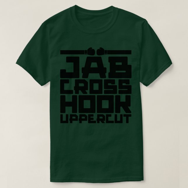 Jab Cross Hook Uppercut 2 T-Shirt (Design Front)