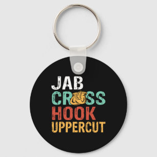 Jab Cross Hook Uppercut Boxer Workout Men Women Ki Key Ring