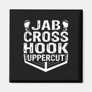 Jab Cross Hook Uppercut Boxer Workout Men Women Ki Magnet