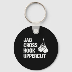 Jab Cross Hook Uppercut Boxing Fighting Technique  Key Ring