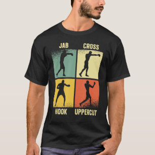 Jab Cross Hook Uppercut Boxing Gloves Boxer T-Shirt