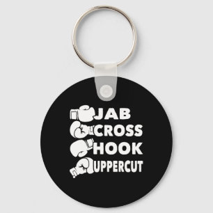 Jab Cross Hook Uppercut - Boxing Lover Gym Boxer K Key Ring