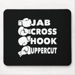 Jab Cross Hook Uppercut - Boxing Lover Gym Boxer K Mouse Pad