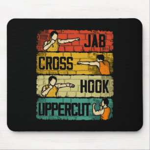 Jab Cross Hook Uppercut Boxing Mouse Pad