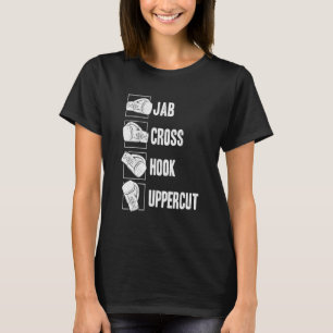 Jab Cross Hook Uppercut Kickboxing Boxing Coach Bo T-Shirt