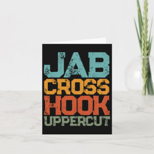 Jab Cross Hook Uppercut Women And Men Shirt Funny  Card