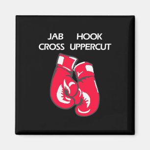Jab Hook Cross Uppercut Martial Arts Boxing  Magnet