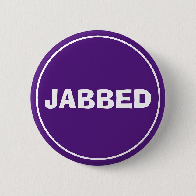 Jabbed Button (Royal Purple) (Front)