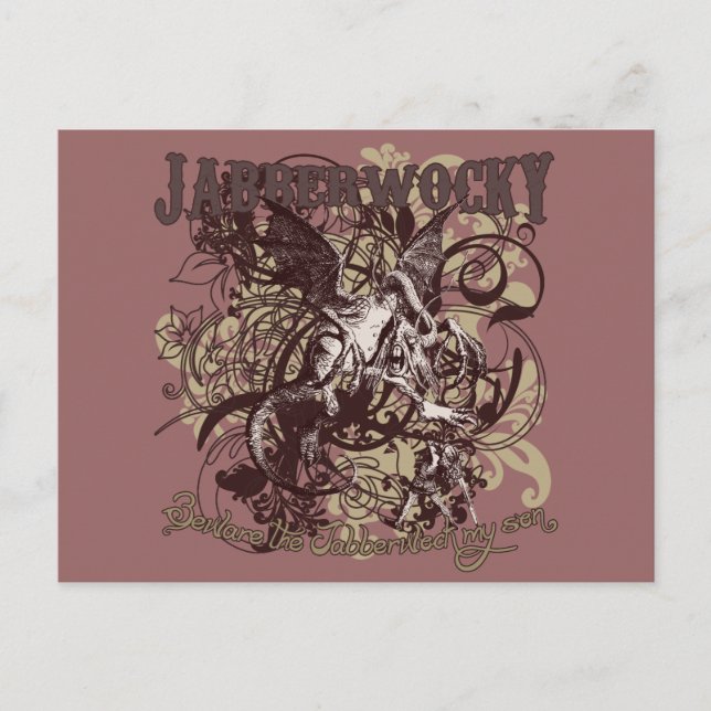 Jabberwocky Carnivale Style Postcard (Front)