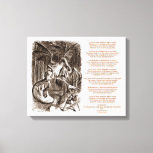 Jabberwocky Poem by Lewis Carroll Canvas Print