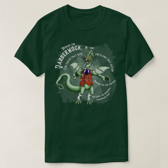 Jabberwocky wh T-Shirt (Design Front)