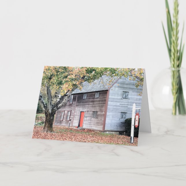 Jabez Howland House Plymouth MA Card (Front)