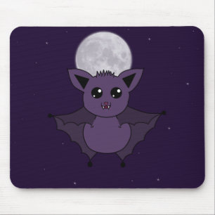 Jac the Bat Flying by night Mouse Pad