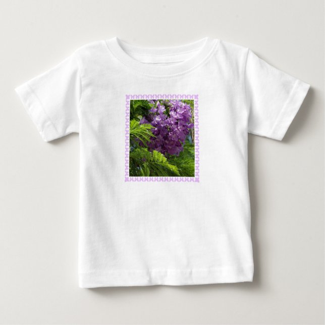 Jacaranda and Butterflies T-shirt (Front)