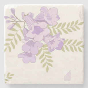 Jacaranda Blooms Australian Floral Coaster
