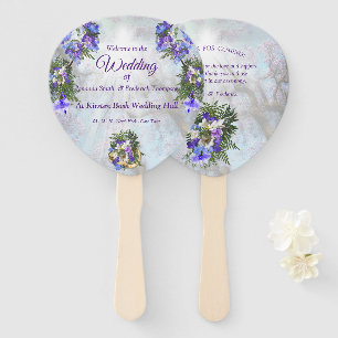 Jacaranda Blooms & Lily Bouquet Fans