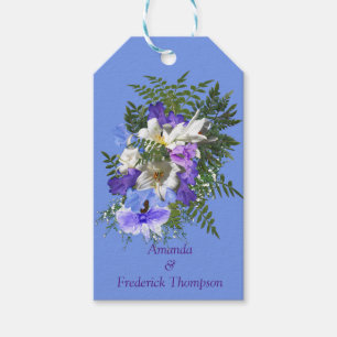 Jacaranda Blooms & Lily Bouquet Gift Tag