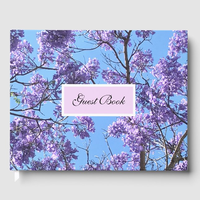 Jacaranda Blossoms Guest Book (Front)