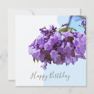 Jacaranda Flowers on blue sky background