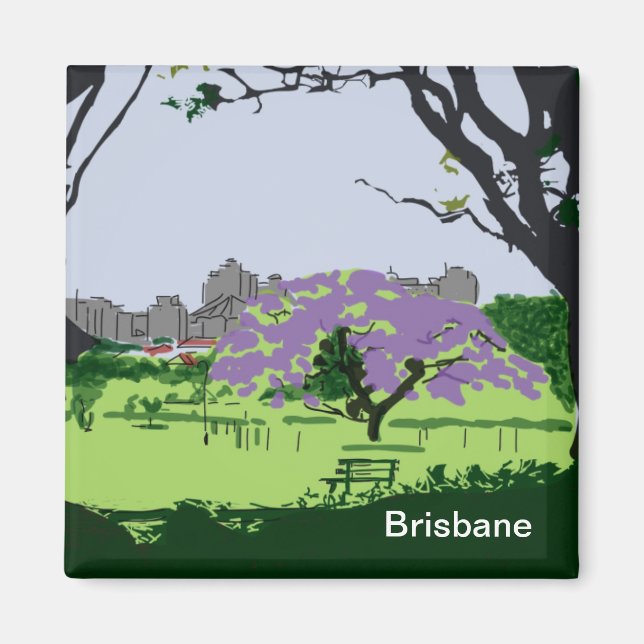 Jacaranda In Bloom Magnet (Front)