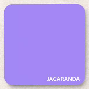 Jacaranda purple colour name coaster