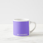 Jacaranda purple colour name espresso cup<br><div class="desc">Jacaranda purple colour name</div>