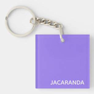 Jacaranda purple colour name key ring