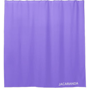 Jacaranda purple colour name shower curtain