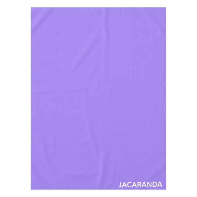 Jacaranda purple colour name tablecloth (Front)