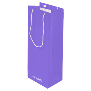 Jacaranda purple colour name wine gift bag