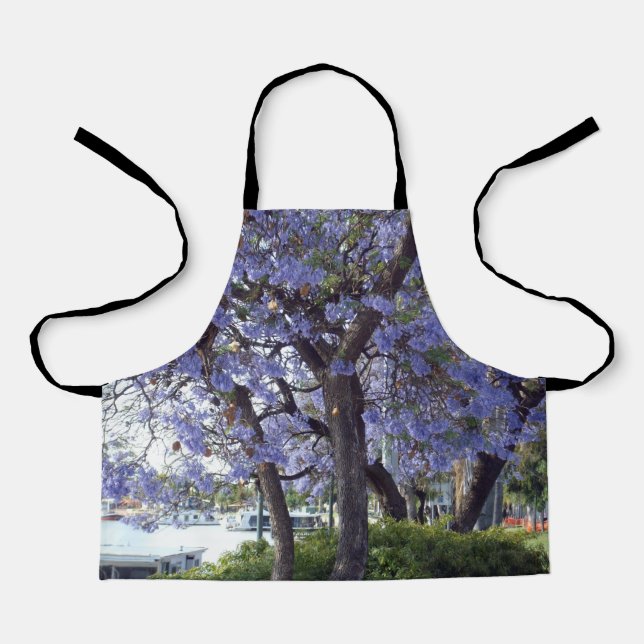 **"Jacaranda Reflections: Houseboats on the Murray Apron (Front)