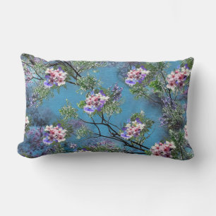 Jacaranda Spring Blooms Repeat Patterns Lumbar Cushion