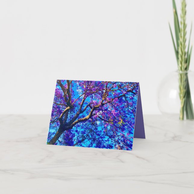 Jacaranda Tree Card  (Front)