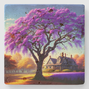 Jacaranda Tree Farm House, Stone Coaster
