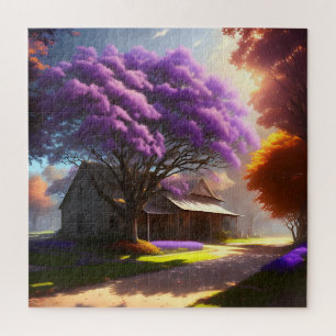 Jacaranda Tree Farmhouse, Jigsaw Puzzle