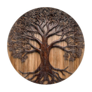 Jacaranda Tree Wood Carving, Cutting Board