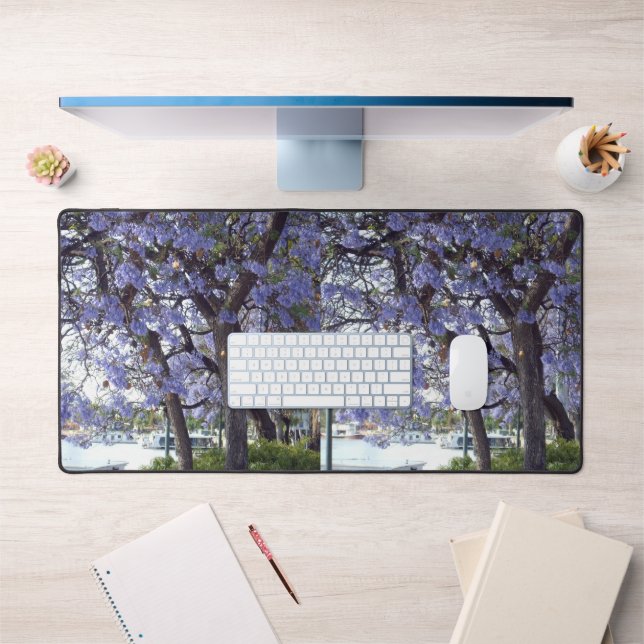 Jacaranda Trees River Murray, Computer Desk Mat (Office 1)