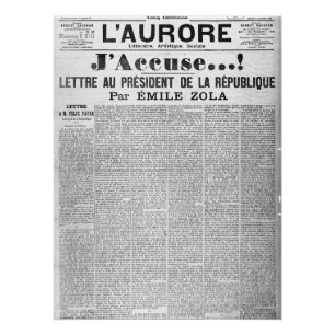 J'accuse Glossy Poster