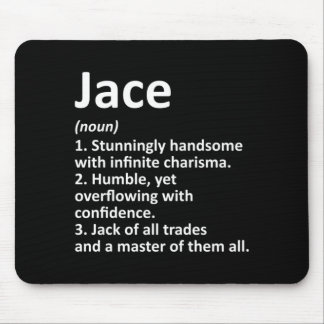 Jace Definition Personalised Name Funny Birthday Mouse Pad