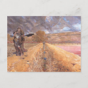 Jacek Malczewski- Saint Agnes Postcard