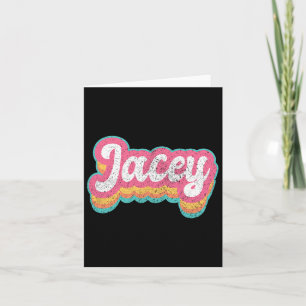 Jacey First Name Girl Vintage 70s 80s Personalised Card
