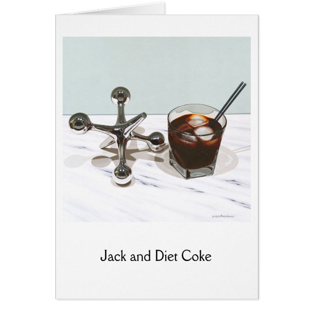 Jack and Diet Coke, Semi-Gloss Note Card (Front)