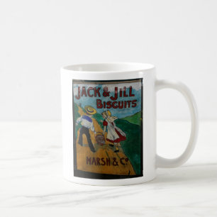 Jack and Jill Biscuits vintage advertising poster Coffee Mug
