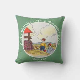 Jack and Jill Mother Goose Birthday Party Items  Cushion