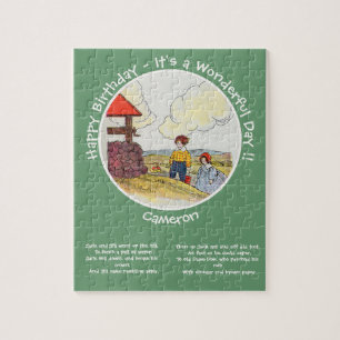 Jack and Jill Mother Goose Birthday Party Items  Jigsaw Puzzle