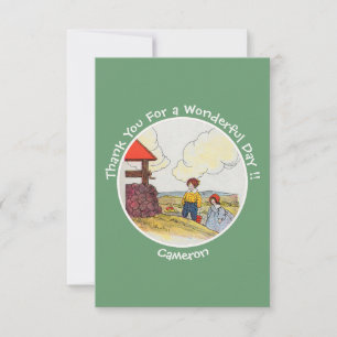 Jack and Jill Mother Goose Birthday Party Items Thank You Card