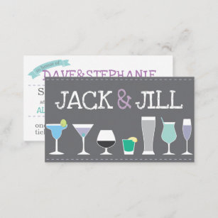 Jack and Jill Tickets - Bar Drinks in Grey